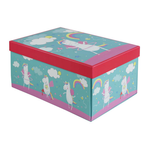 Picture of FLAT PACK GIFT BOX UNICORN